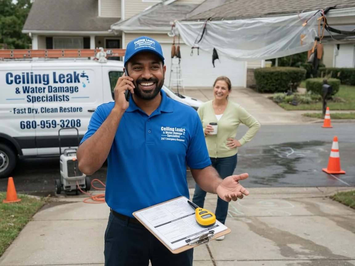 Ceiling Leak Cleanup Hickory Ridge, AR FAQs